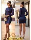 VESTIDO PITBULL VR2404 AZUL