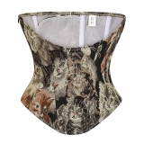 CORS� BAJO EL BUSTO RETRO CON DISE�O DE GATOS N22605