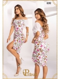 VESTIDO PITBULL  REF. VL2412 BEIGE
