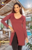 BLUSA LARGA BLESS ME BM1614 VINO