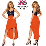VESTIDO LARGO COLOMBIANO KABUKI REF K766