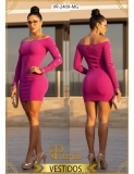 VESTIDO PITBULL VR2409 MAGENTA