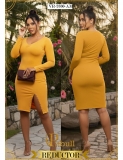 VESTIDO PITBULL VR2330 AMARILLO