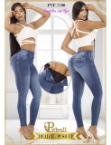 JEANS CON FAJA EN CINTURA  PITBULL PTF7700