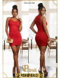 VESTIDO PITBULL VR2413 ROJO