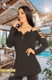BLUSA LARGA  BLESS ME REF  BM1628 NEGRO