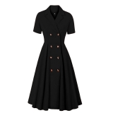 VESTIDO NEGRO DE MODA N23038