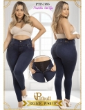 JEANS CON FAJA EN CINTURA  PITBULL PTF7695