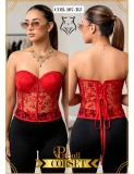 CORSET PITBULL REF COR107 ROJO