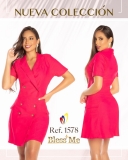 VESTIDO BLESS ME BM1578 ROJO