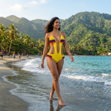 VESTIDO DE BA�O ANNCA REF PATRIA TRIKINI