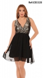 VESTIDO DE FISESTA AMERICANO REF CD3328