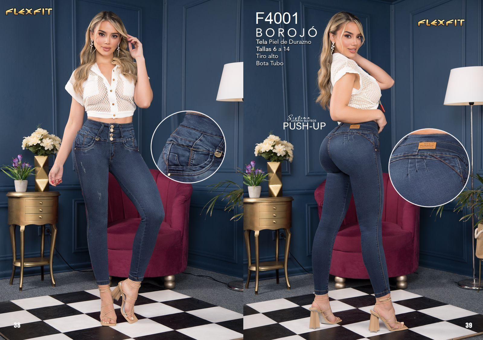 JEANS FLEXFIT LEVANTACOLA REF F4001 