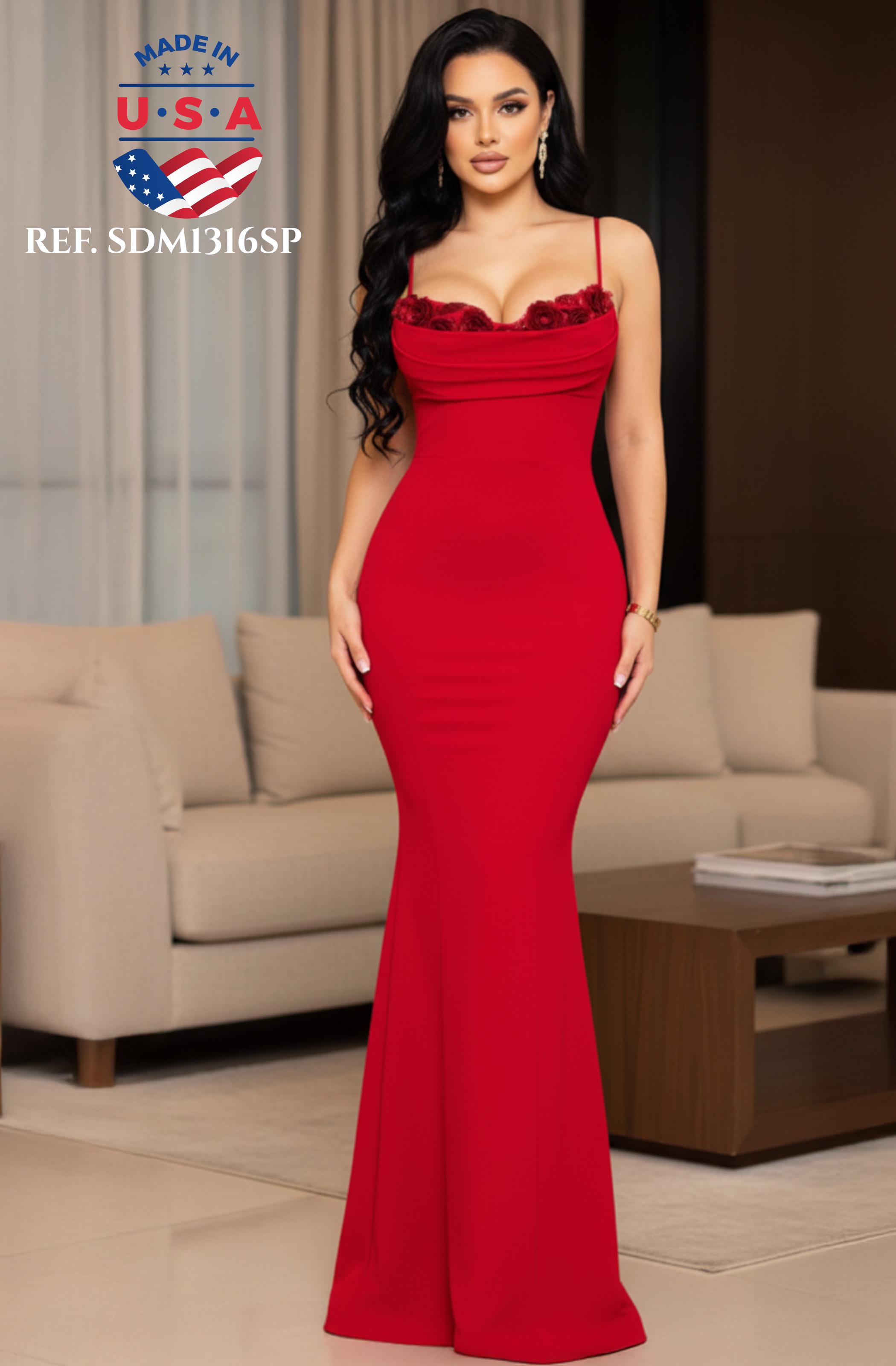VESTIDO AMERICANO REF SDM1316SP