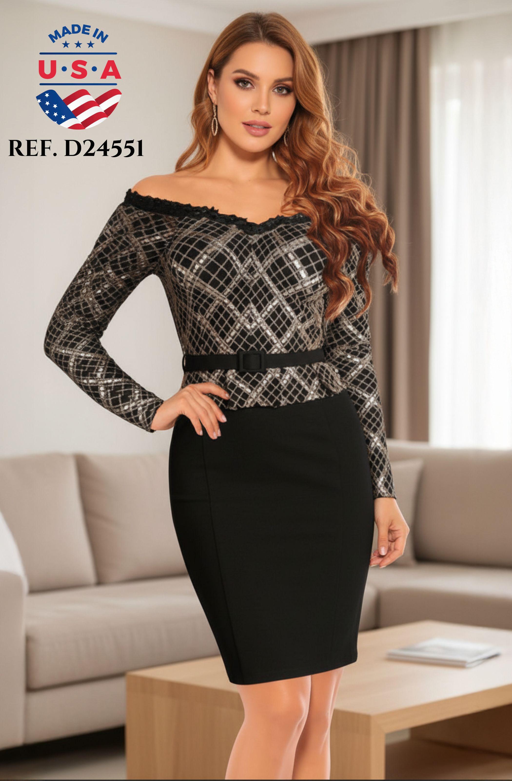 VESTIDO CORTO AMERICANO REF D24551