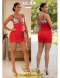 VESTIDO PITBULL VR2417 ROJO
