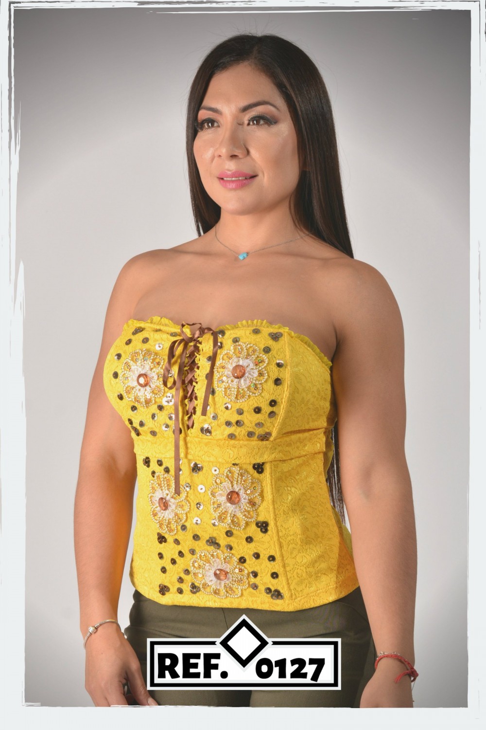 CORSET COLOMBIANO REF 0127 AMARILLO