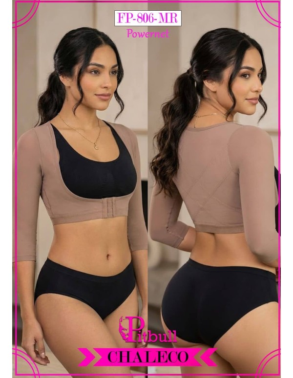 FAJA CORRECTOR DE POSTURA CON MANGAS PITBULL REF FP806