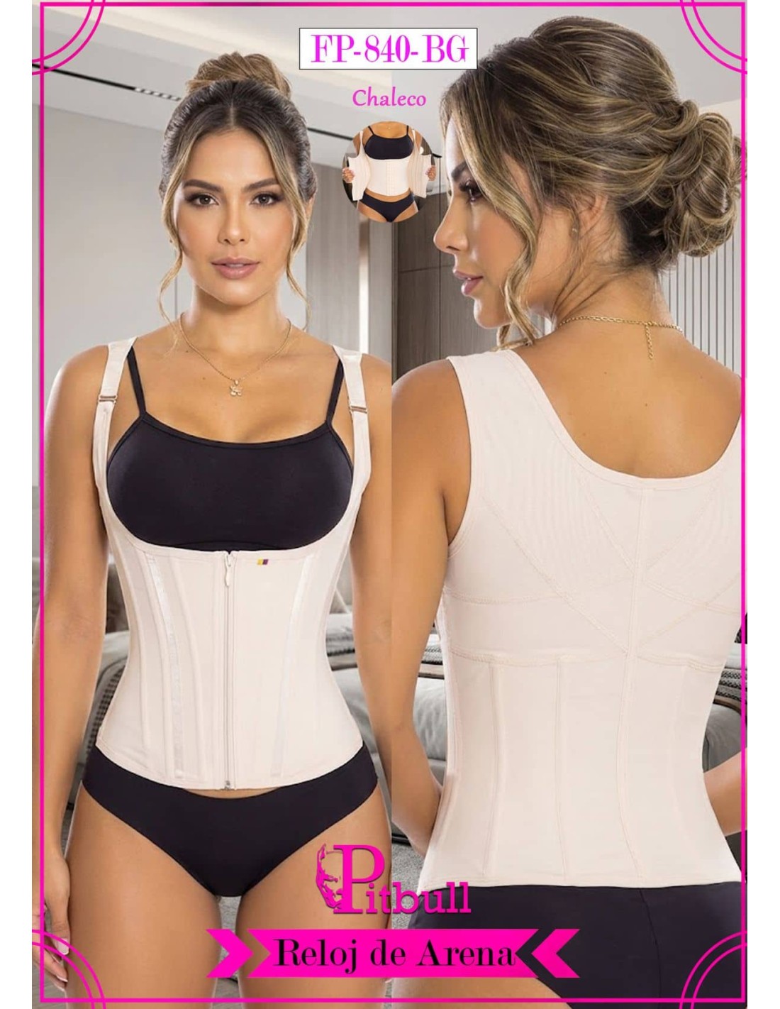 CHALECO RELOJ DE ARENA  PITBULL REF FP840